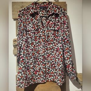 Floral Button-Up Blouse